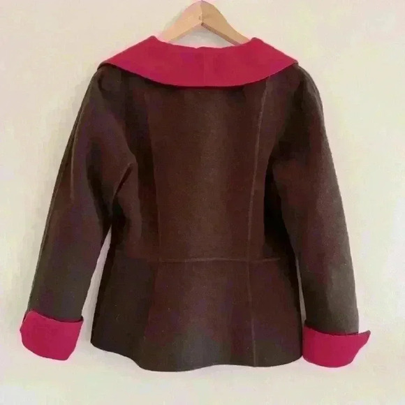 MAX Mara Jacket Wool Angora Asymmetrical Coat Size S - Picture 3 of 6